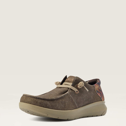 10040445 | ARIAT MEN'S DARK TAN/ RUST SOUTHWEST HILO CASUAL SHOE