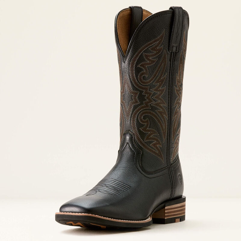 10053631 | ARIAT MENS RICOCHET COWBOY BOOT- BLACK CARBON