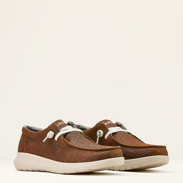 10061171 | MEN’S MAHOGANY BLANKET EMBOSSED HILO CASUAL SHOES