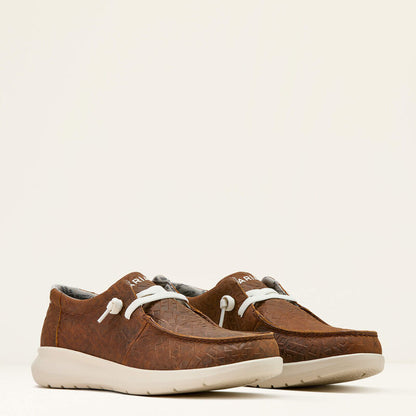 10061171 | MEN’S MAHOGANY BLANKET EMBOSSED HILO CASUAL SHOES