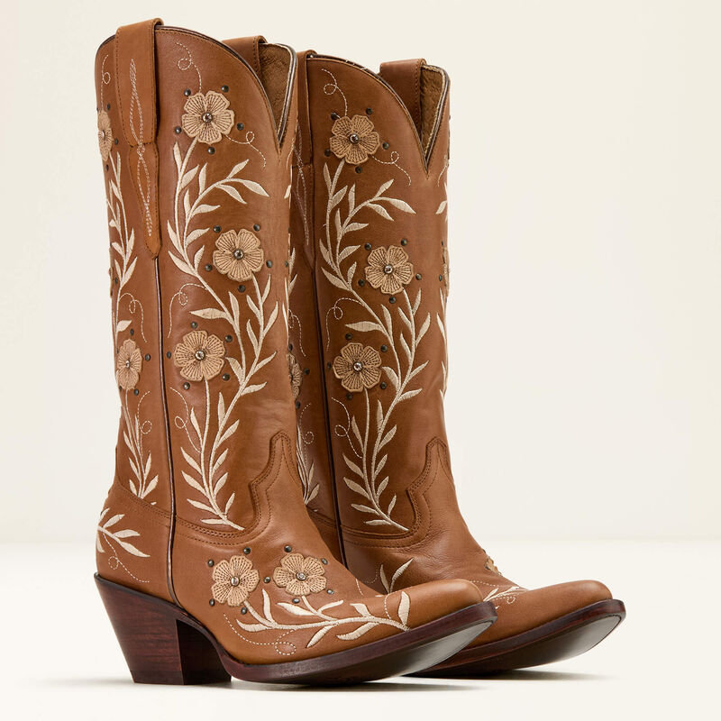 10061311 | ARIAT WOMENS SOFT HONEY TAN ROMANCE BOOT