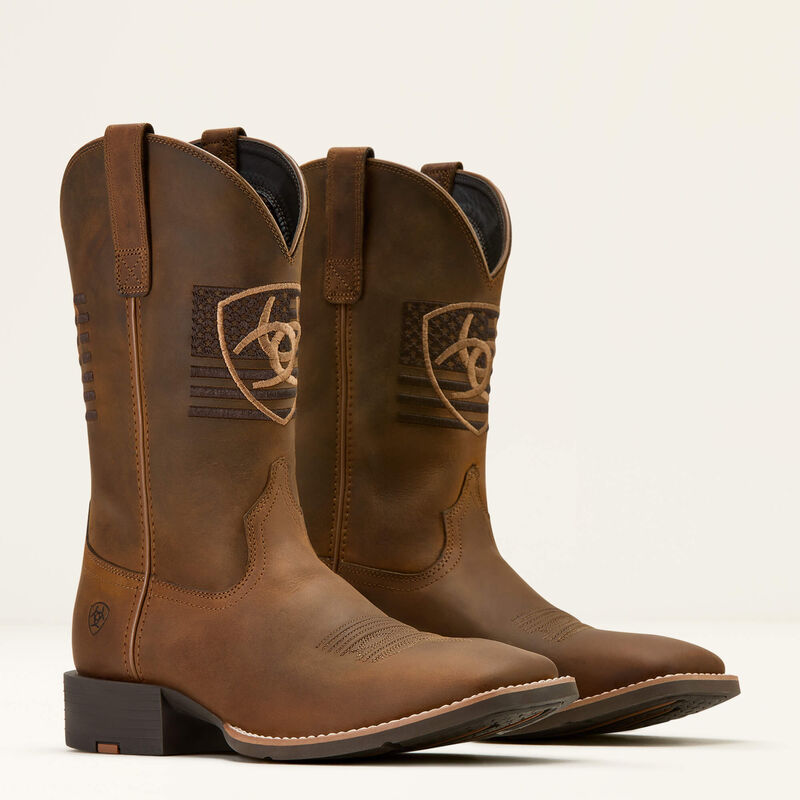 10061326/ MEN’S SPORT FREEDOM DISTRESSED BROWN BOOTS