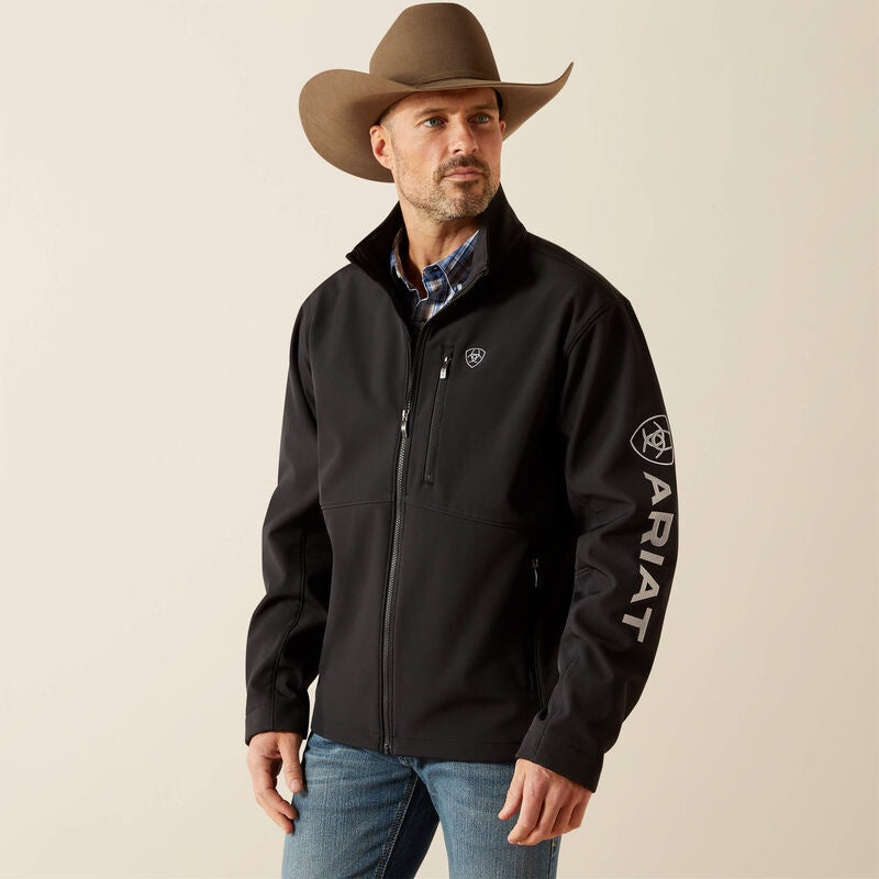 10062578 | ARIAT MEN’S LOGO SOFTSHELL JACKET - BLACK
