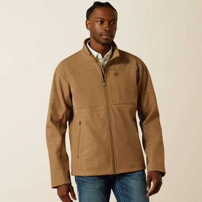 10062599 | ARIAT MEN'S VERNON SOFTSHELL JACKET - KHAKI SOUTHWEST