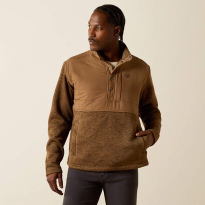 10062678 | ARIAT MEN'S CALDWELL REINFORCED SNAP SWEATER - KHAKI