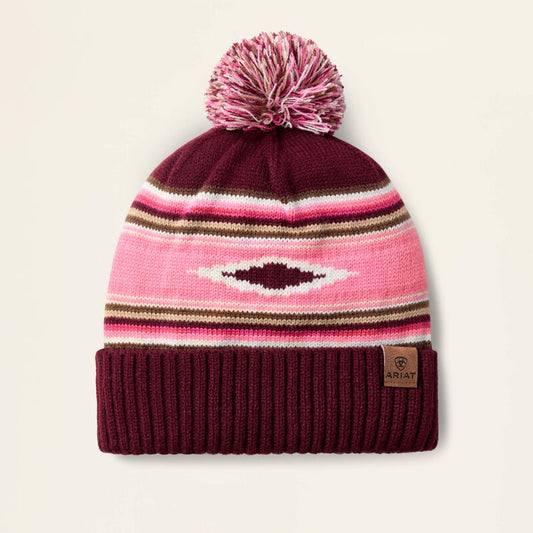 10063914 | ARIAT  WOMEN’S RED PASTEL SERAPE BEANIE