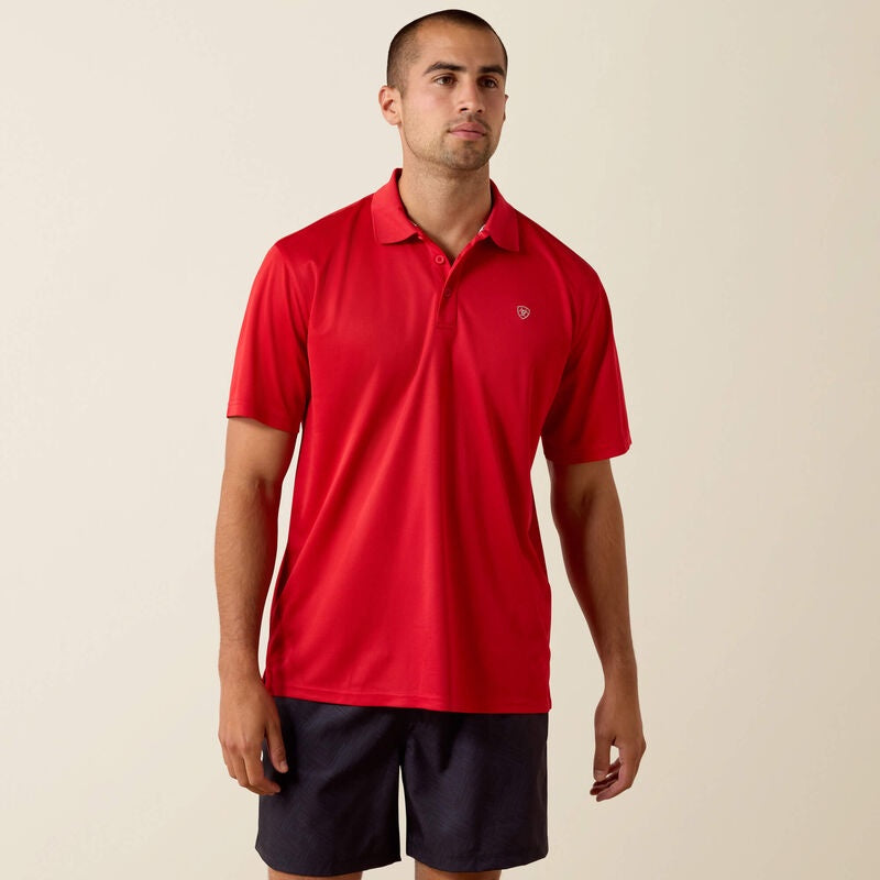 10071431  | ARIAT MEN'S SCARLET RED TEK POLO