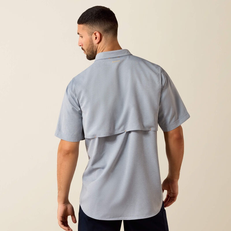 10071546 | ARIAT MEN’S REBAR MADE TOUGH VENTTEK DURASTRETCH WORK S/S SHIRT - DARK DENIM