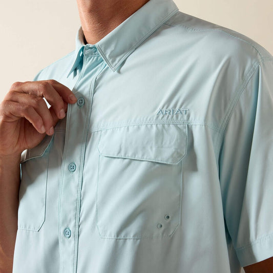 10071554 | ARIAT MEN'S VENTTEK OUTBOUND CLASSIC FIT SS SHIRT - BLUE GLOW