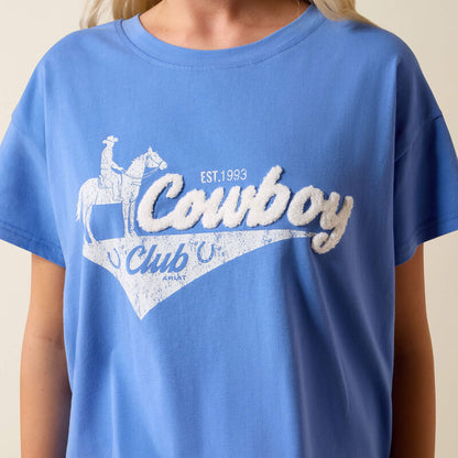 10073452 |  ARIAT WOMEN'S COWBOY CLUB S/S T-SHIRT - ULTRAMARINE