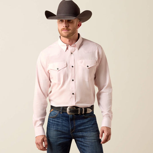 10073487 | ARIAT MEN'S WRINKLE FREE REFINED SLUB FITTED L/S SHIRT