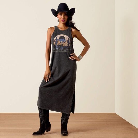 10073548 | ARIAT WOMEN'S DESERT MIRAGE DRESS - BLACK MINERAL WASH