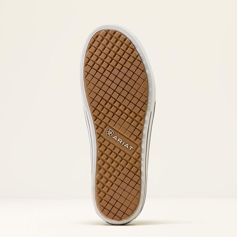 10074362 | ARIAT WOMEN'S SKYLAR SLIP ON CASUAL SHOE - BROWN FLORAL EMBOSSESD