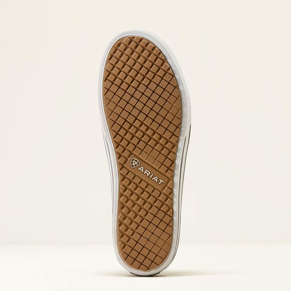 10074362 | ARIAT WOMEN'S SKYLAR SLIP ON CASUAL SHOE - BROWN FLORAL EMBOSSESD
