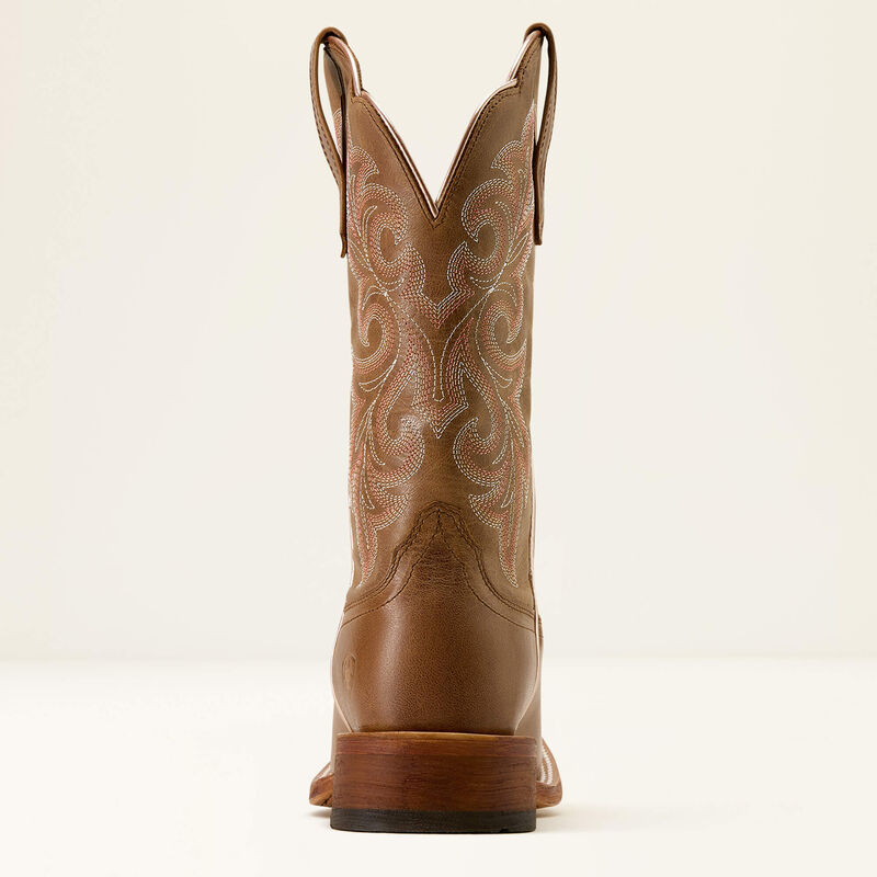 10074374 | ARIAT WOMEN'S COUNTY LANE WIDE SQUARE TOE BOOT - NATURAL TAN