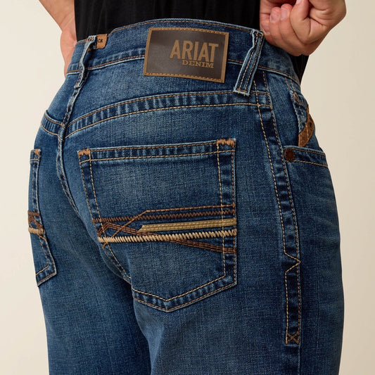 10074800 | ARIAT MEN'S M4 RELAXED THORNTON BOOT CUT JEAN - HEATH