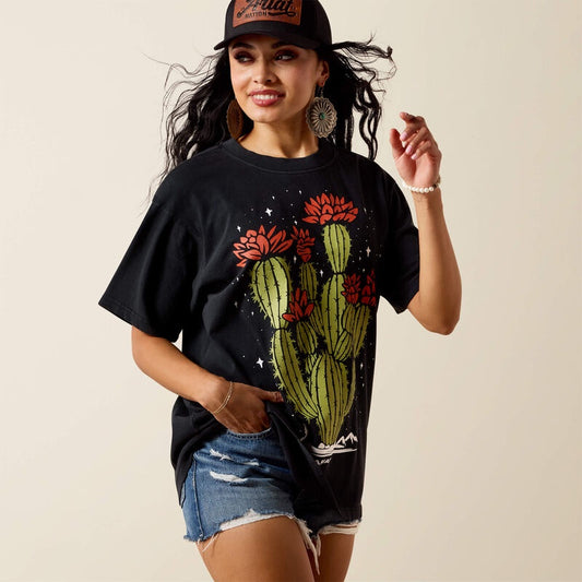 10078375 | ARIAT WOMEN'S BLACK WILD SPIRIT S/S T-SHIRT