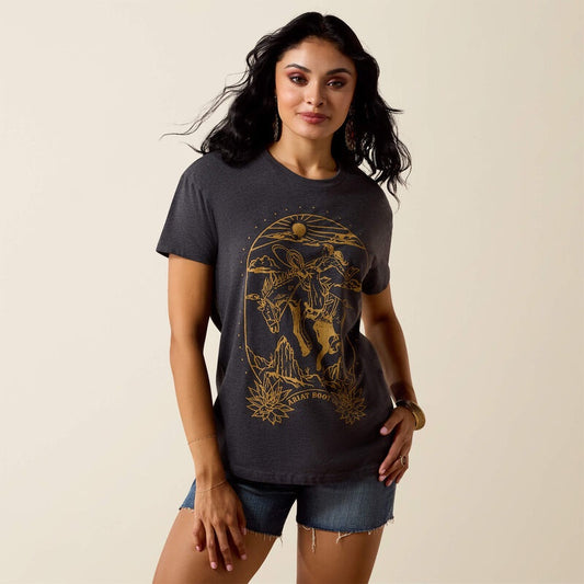 10078386 | ARIAT WOMEN'S TOMBSTONE S/S T-SHIRT - SMOKE