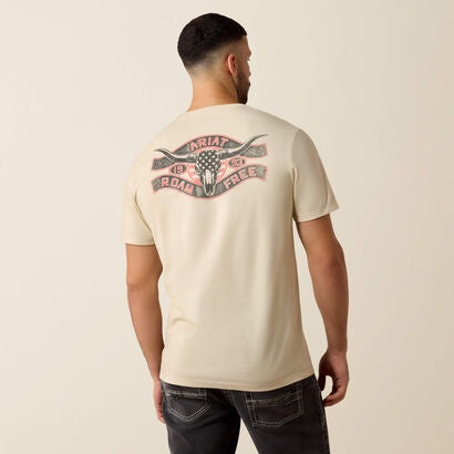 10079269 | ARIAT MEN’S STEER FREEDOM S/S T-SHIRT - NATURAL