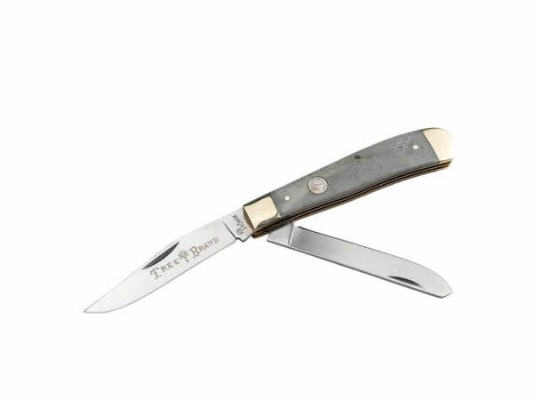 110827 | BOKER TRADITIONAL 2.0 TREEBRAND TRAPPER SMOOTH GREY BONE KNIFE