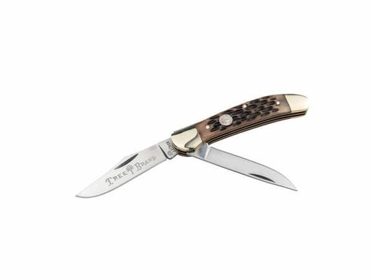 110861 | BOKER GERMANY TREEBRAND COPPERHEAD JIGGED BROWN KNIFE