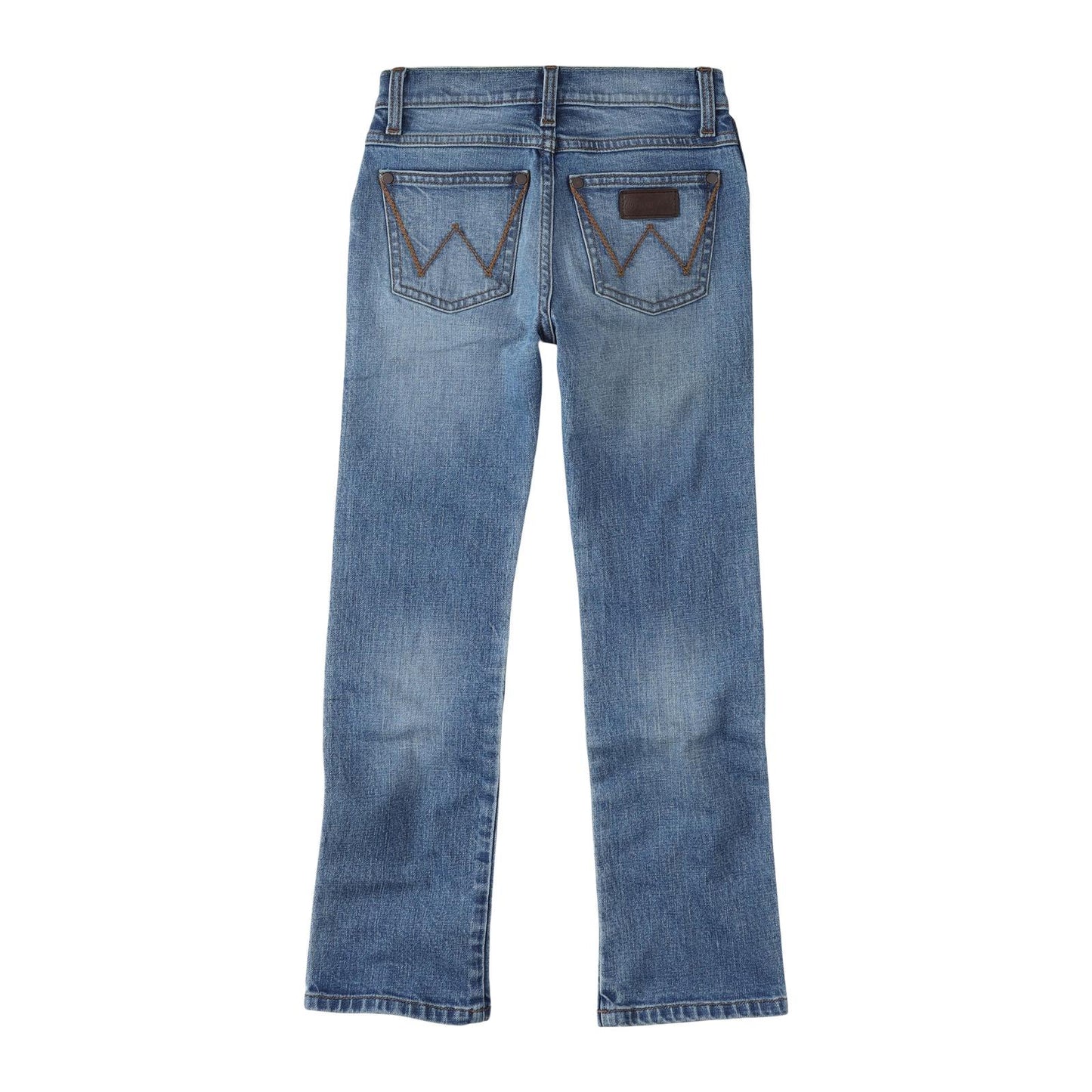 112335642-88BWZ | WRANGLER BOY'S RETRO SLIM STRAIGHT JEAN - ROUGH HOUSE BLUE