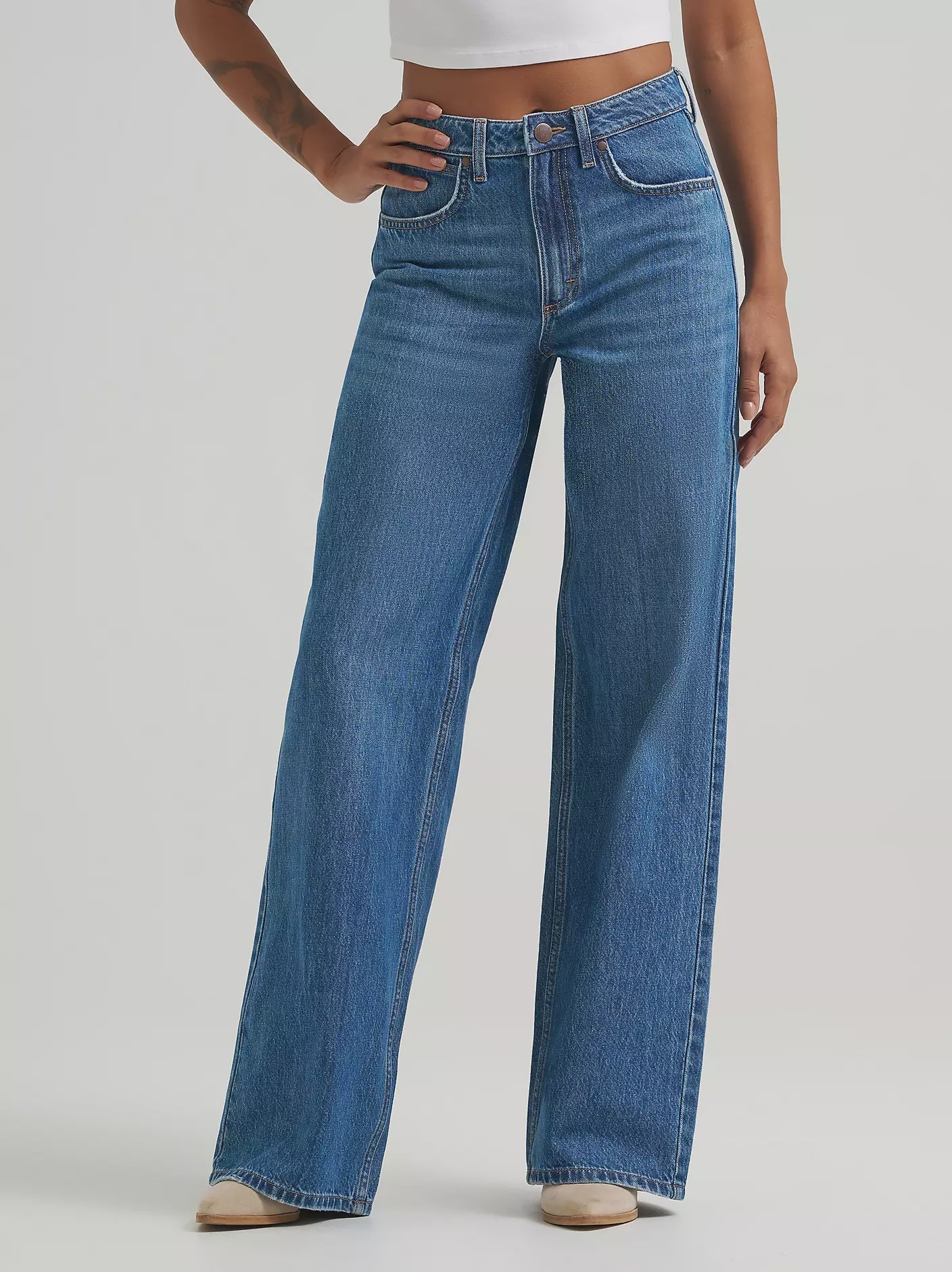 112359363  | WRANGLER WOMEN'S RETRO BAILEY HIGH RISE WIDE LEG JEAN -  YVETTE