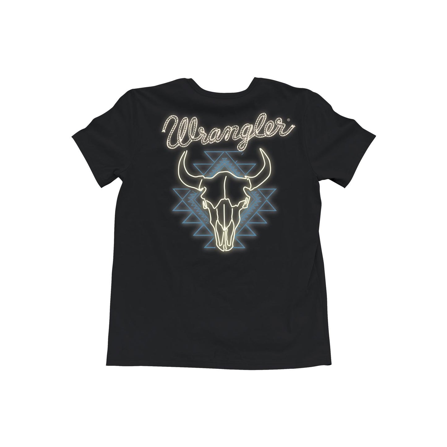 112368638 | WRANGLER MEN'S BLACK BEAUTY NEON LONGHORN S/S T-SHIRT