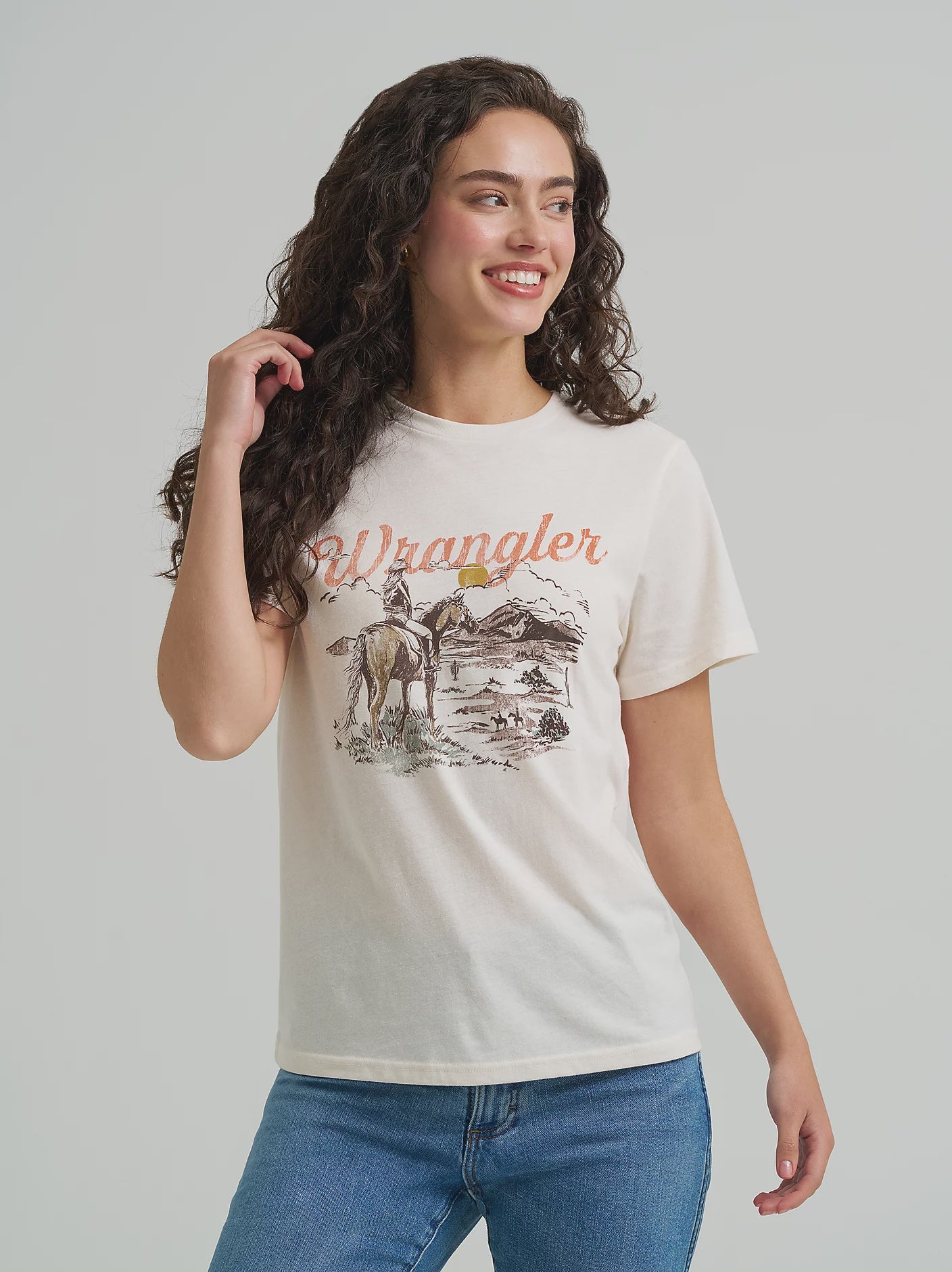 112368891 | WRANGLER WOMEN'S RETRO WESTERN S/S T-SHIRT - WHISPER WHITE