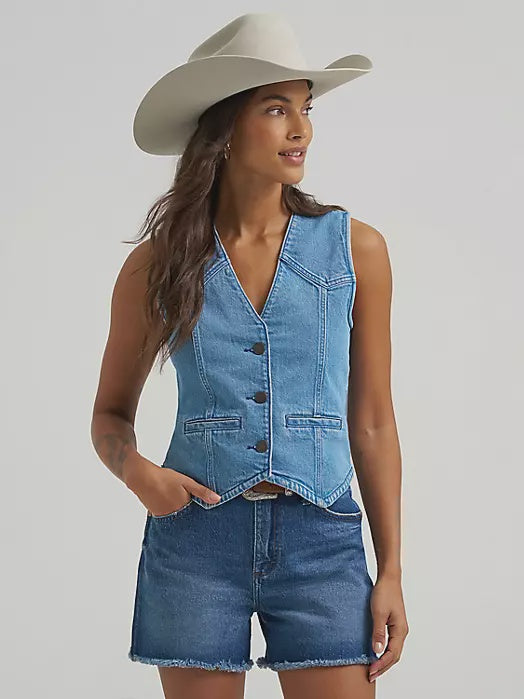 112375234 | WRANGLER WOMEN'S LIGHT DENIM VEST