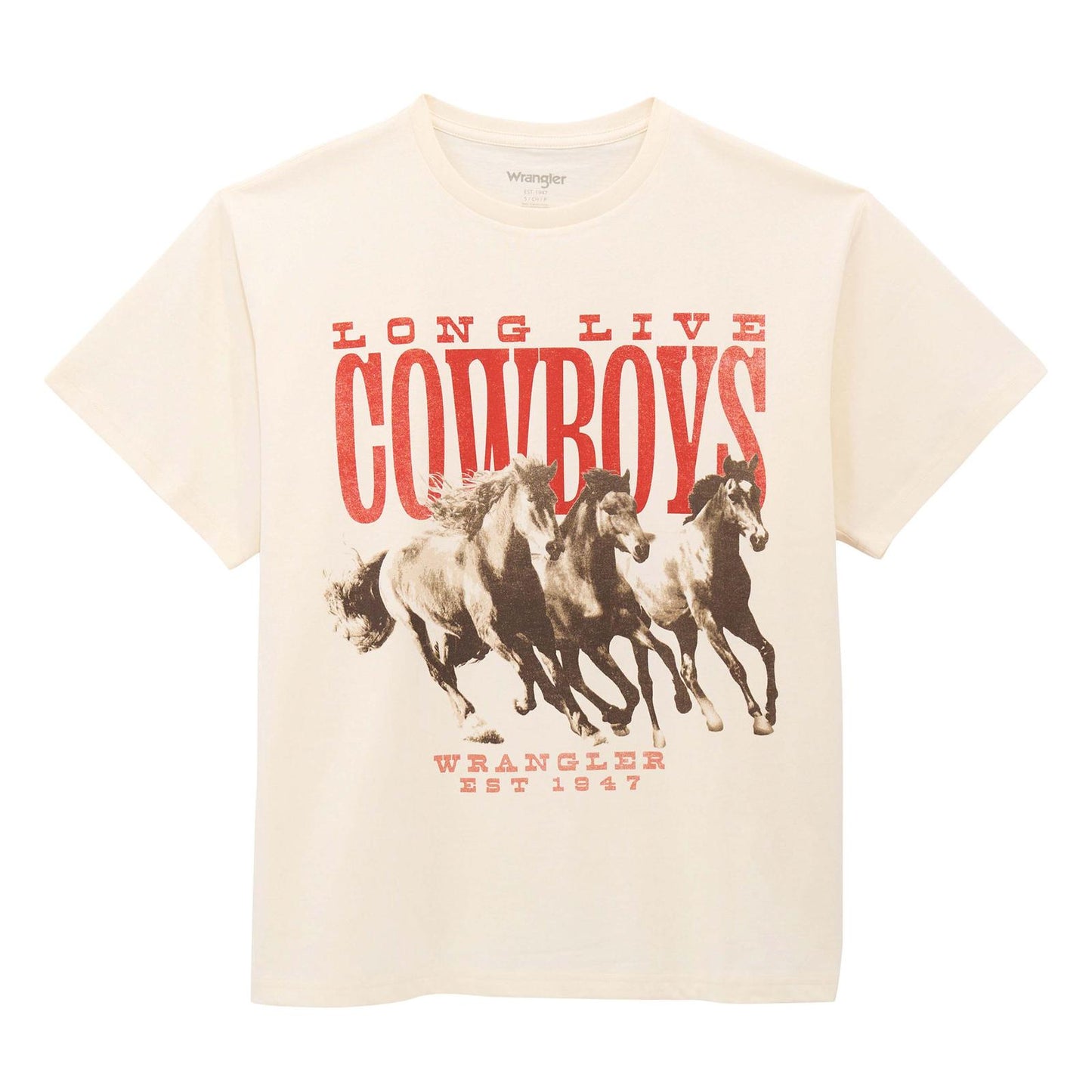 112375874 | WRANGLER WOMEN'S "LONG LIVE COWBOYS" GIRLFRIEND FIT S/S T-SHIRT