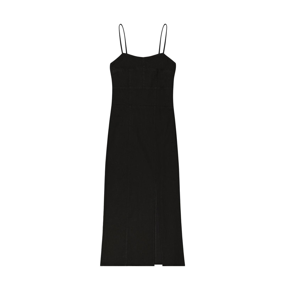112385450 | WRANGLER WOMEN'S RETRO PUNCHY MAXI SLIP DRESS - BLACK