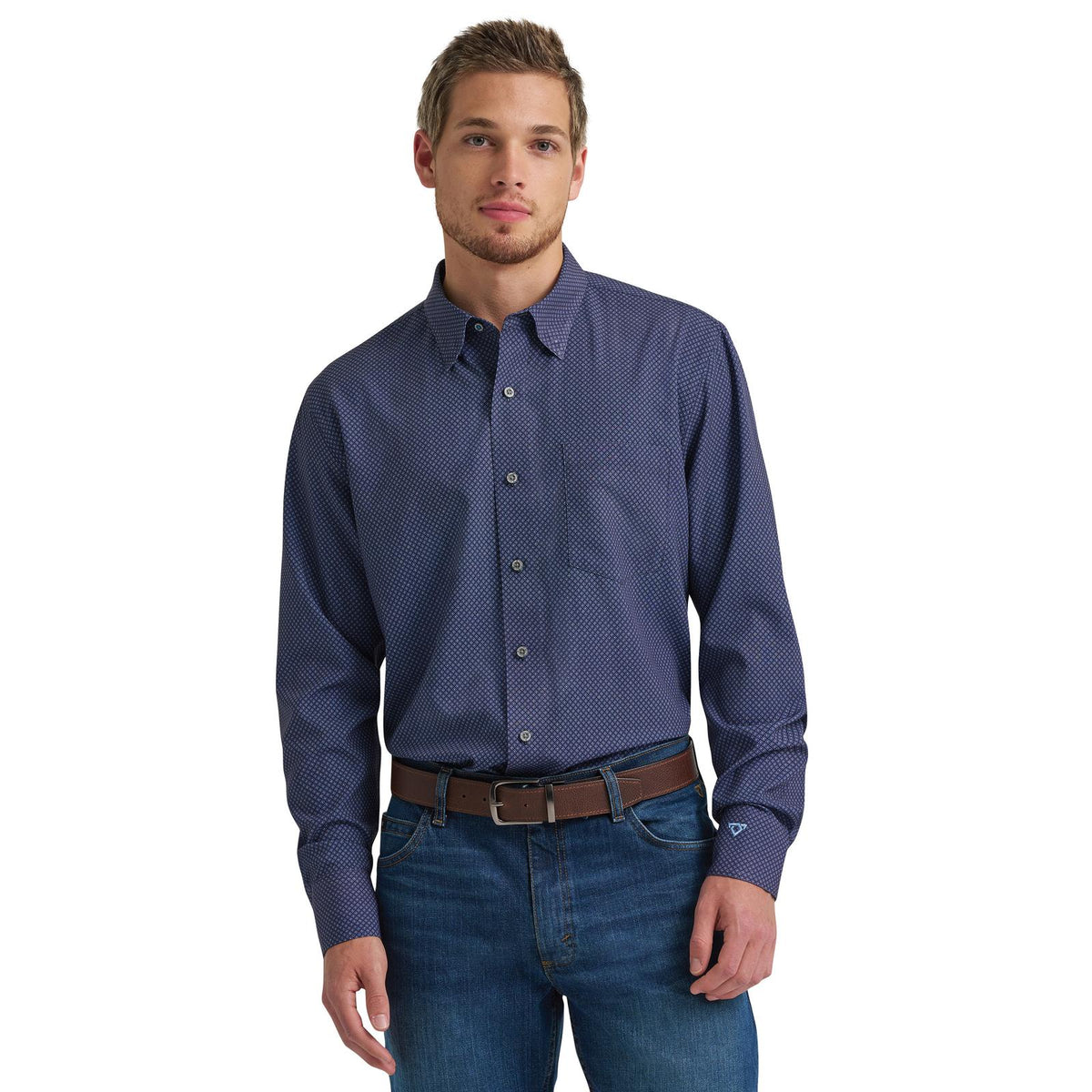 112385476 | WRANGLER MEN'S X CODY JOHNSON CLASSIC FIT L/S SHIRT - BLUE/NAVY