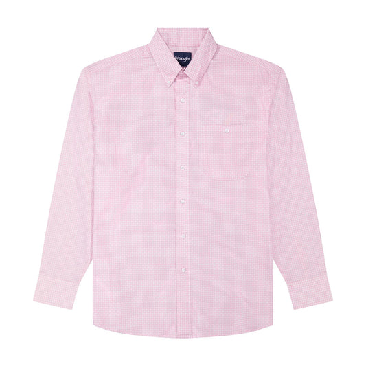 112385931 | WRANGLER MEN'S BUCKING CANCER L/S SNAP SHIRT - PINK