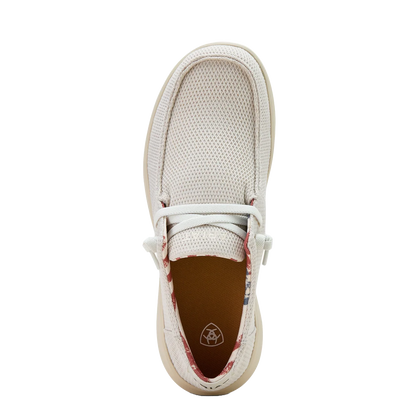 10061335 | ARIAT MENS CREAM MESH HILO CASUAL SHOE