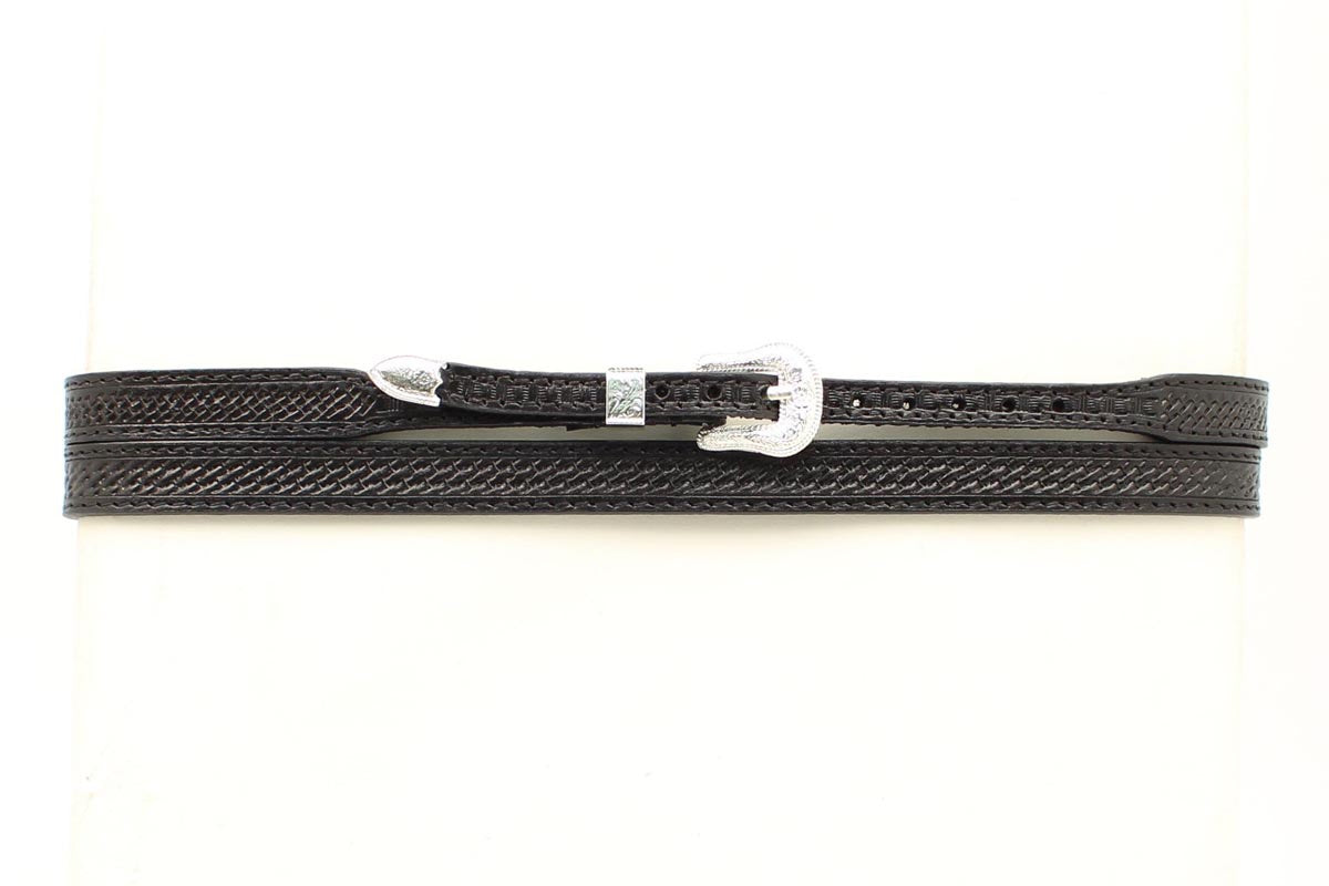 0234601 | 1/2' BLACK LEATHER HATBAND