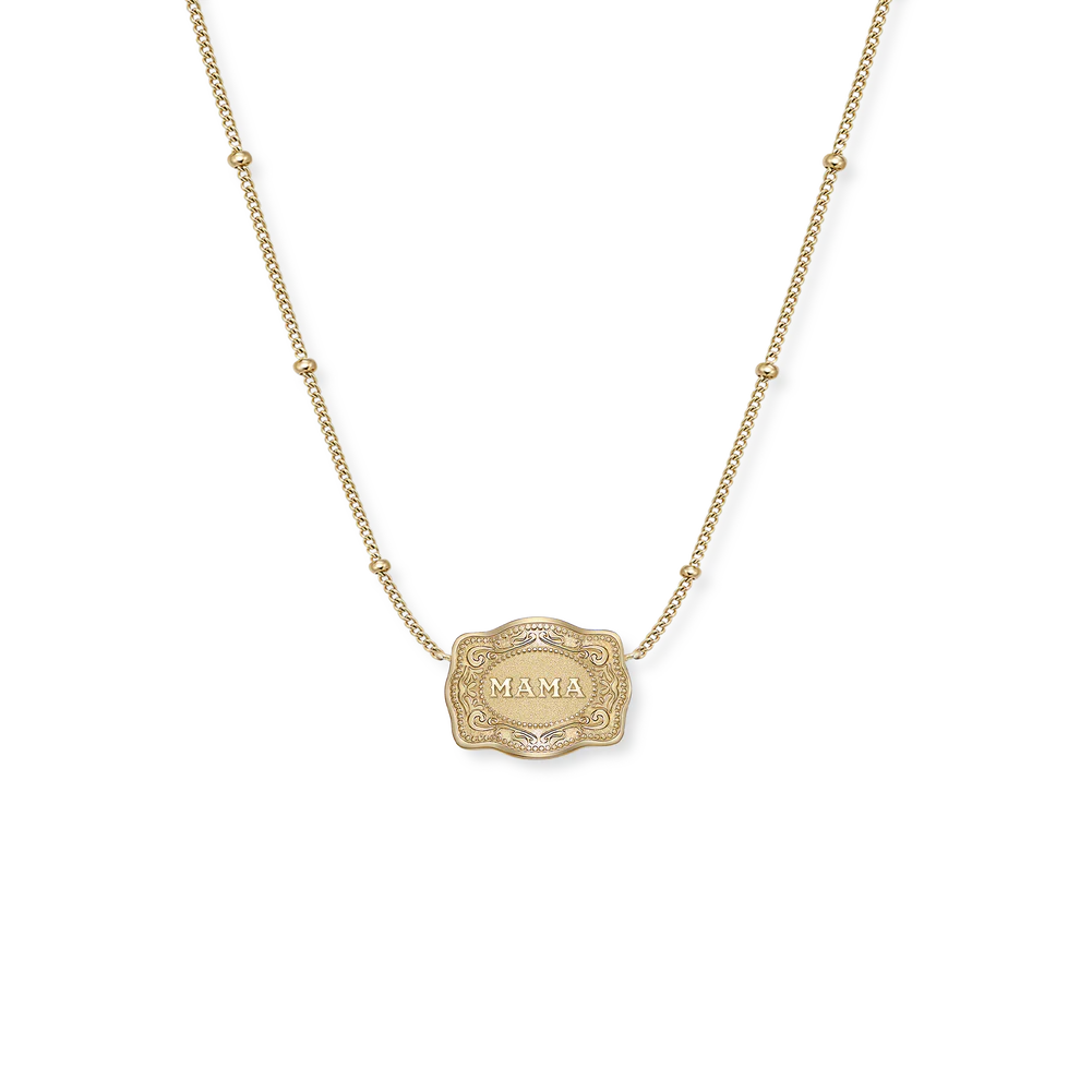SPURWEST ULTRA MINI MAMA BELT BUCKLE NECKLACE