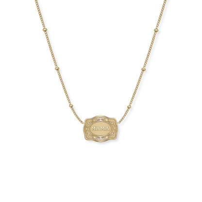 SPURWEST ULTRA MINI MAMA BELT BUCKLE NECKLACE