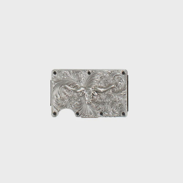 D250008765 | 3D SILVER LONGHORN UTILITY WALLET