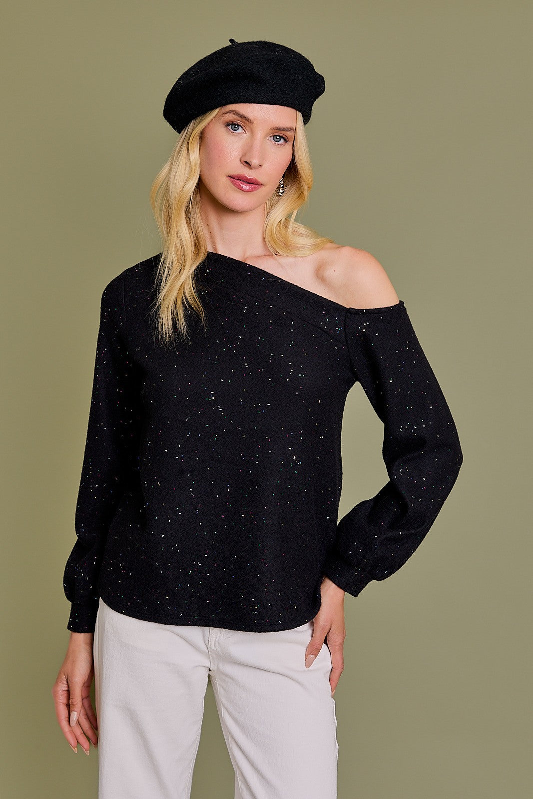 Off Shoulder Long Sleeve Top