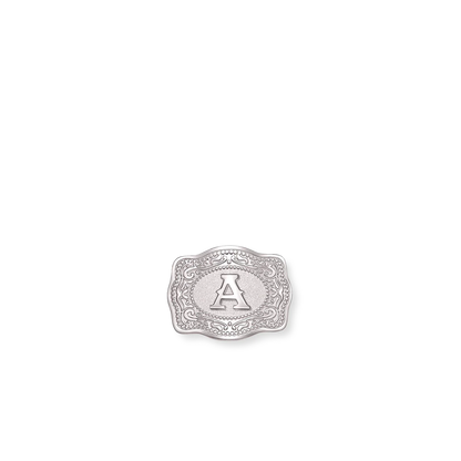SPURWEST SILVER MINI "INITIAL" BELT BUCKLE HATPIN