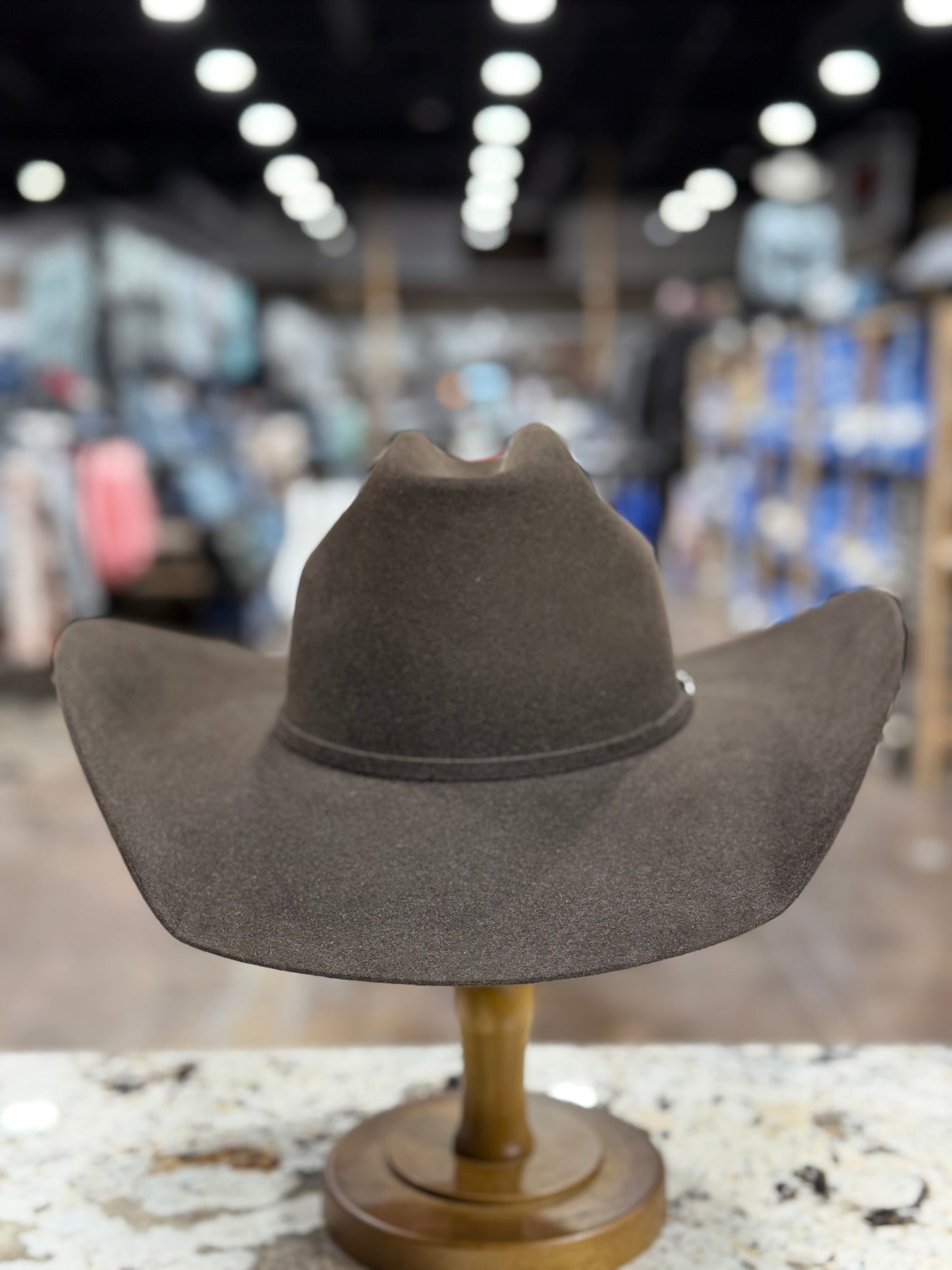 RODEO KING 7X CHOCOLATE FELT OPEN CROWN 4-1/2BRIM