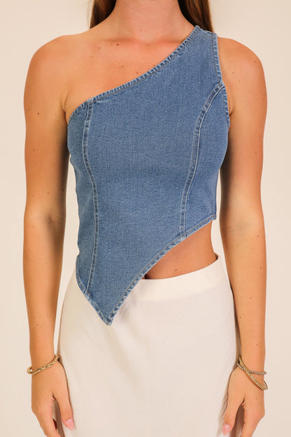 WN11812 | WOMEN'S ASYMMETRICAL TOP