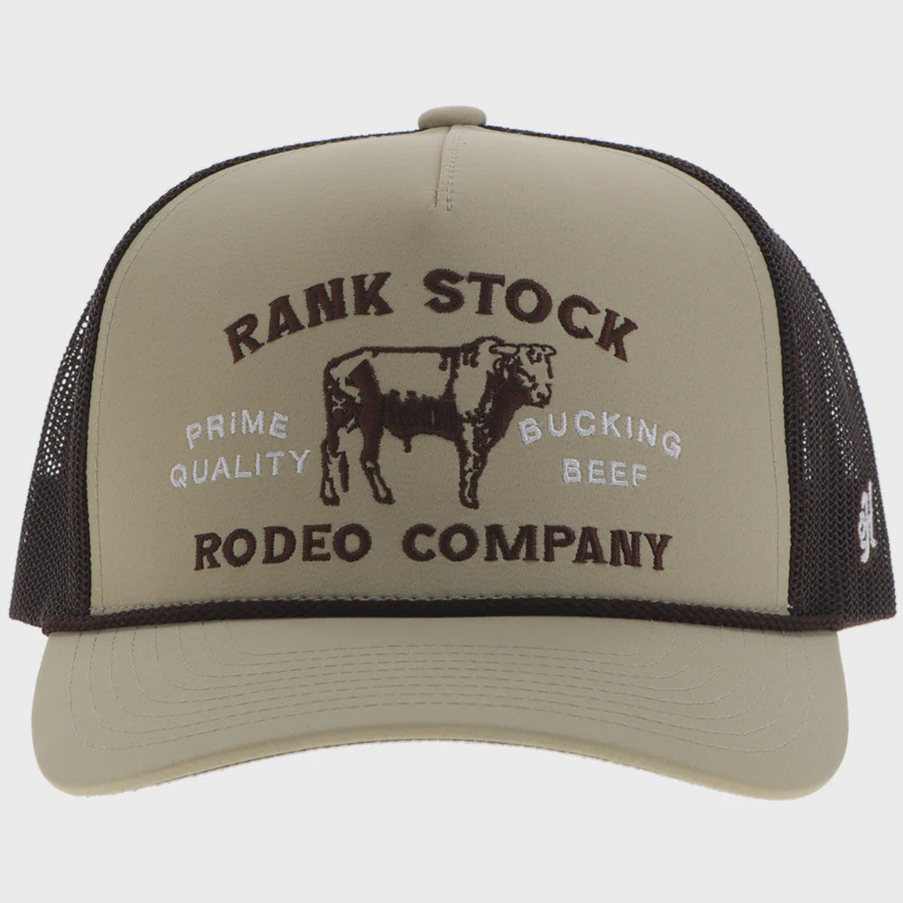 2562T-TNBR | HOOEY "RANK STOCK" CAP - TAN/BROWN