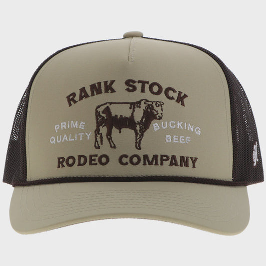 2562T-TNBR | HOOEY "RANK STOCK" CAP - TAN/BROWN