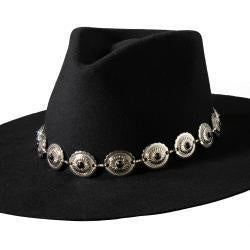 D740001701 | 3D BLACK STONE CONCHO HATBAND
