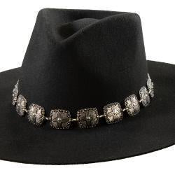 D740001836 | 3D SILVER SOUTHWEST HAT BAND