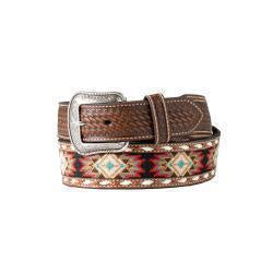 D100017202| 3D MEN'S SOUTHWESTERN DIAMOND EMBROIDERED  BELT
