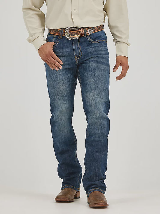1042MWXRD | WRANGLER MEN'S 20X NO. 42 VINTAGE BOOTCUTE JEAN - RIVER DENIM