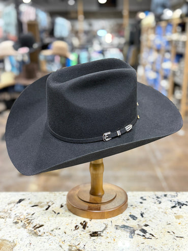 STETSON FELT 6X BLACK 250TH 4 1/4 BRIM